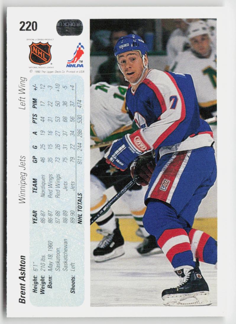 1990-91 Upper Deck #220 Brent Ashton