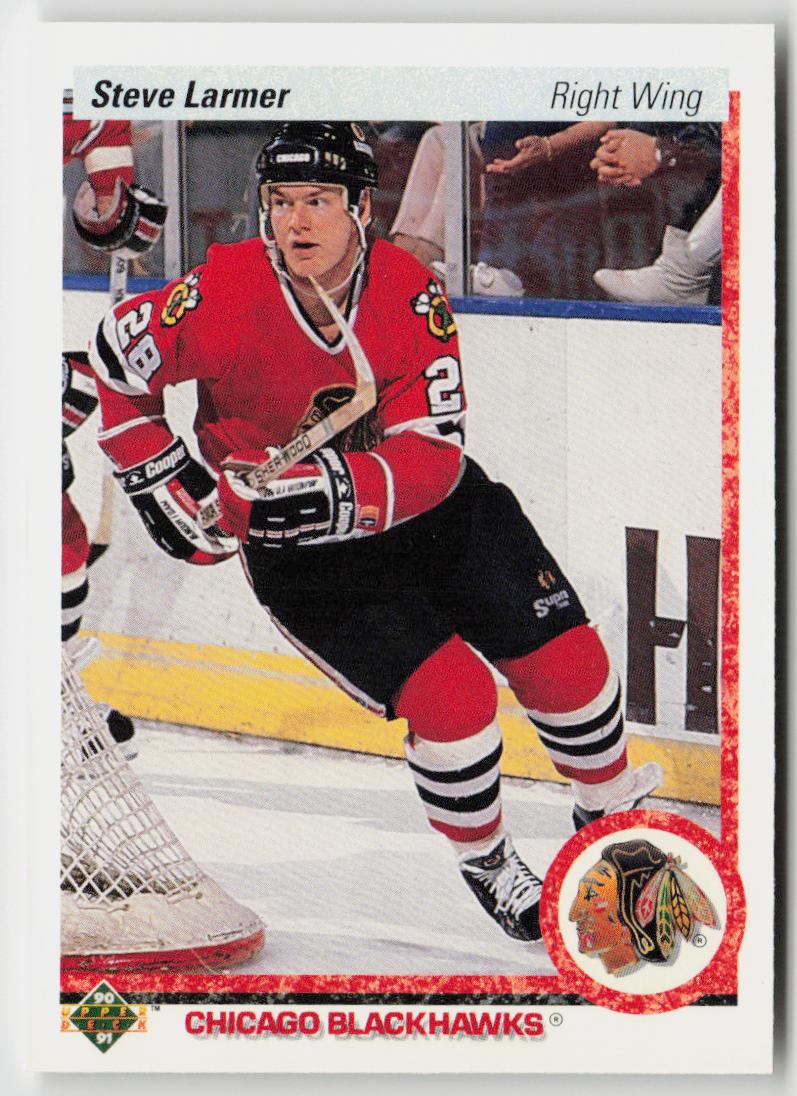 1990-91 Upper Deck #242b Steve Larmer
