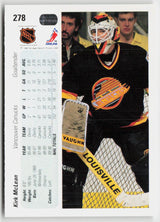 1990-91 Upper Deck #278b Kirk McLean
