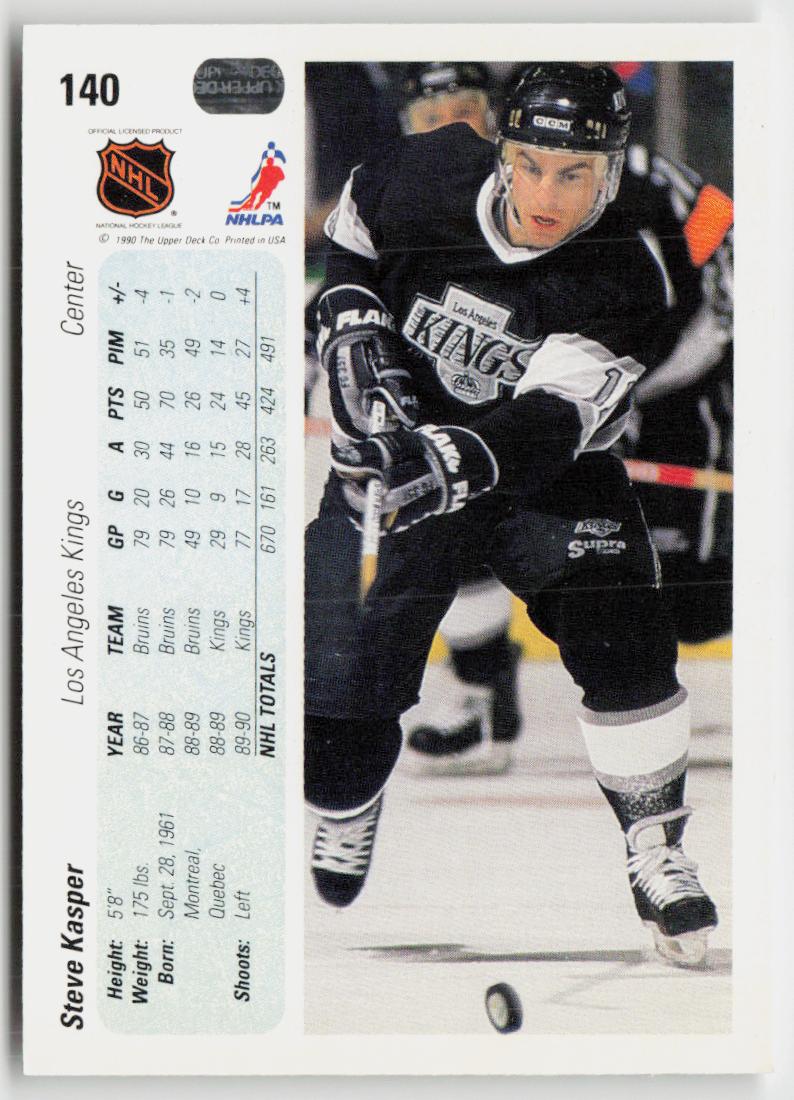 1990-91 Upper Deck #140 Steve Kasper