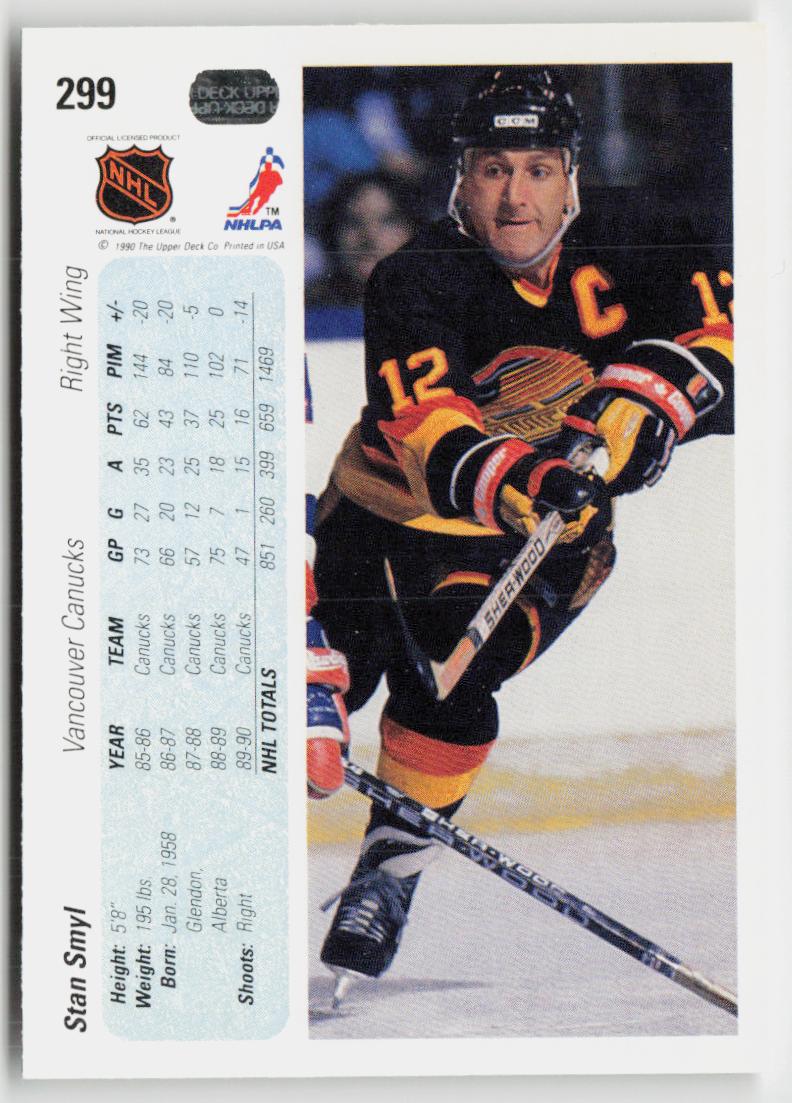 1990-91 Upper Deck #299 Stan Smyl