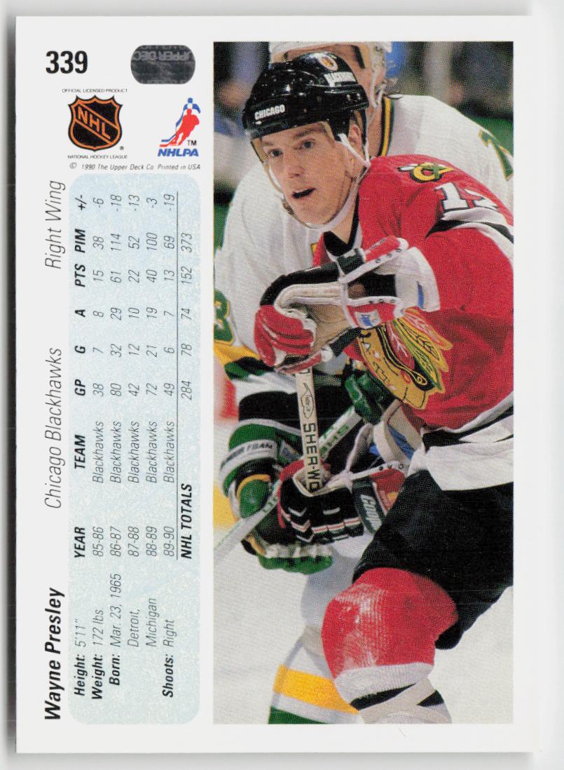 1990-91 Upper Deck #339 Wayne Presley