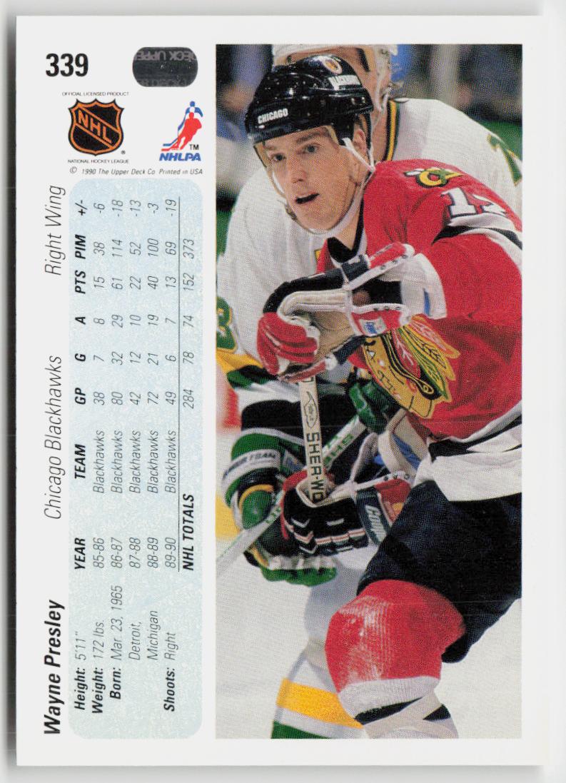 1990-91 Upper Deck #339 Wayne Presley