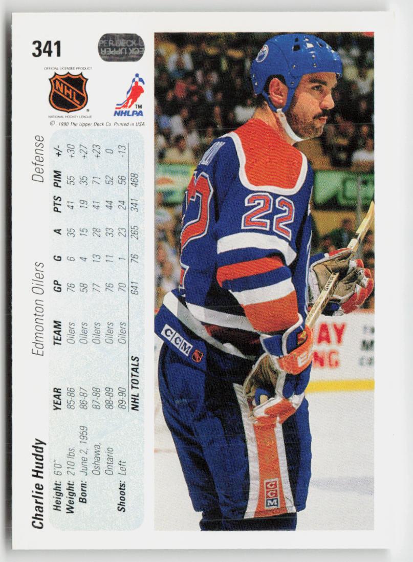 1990-91 Upper Deck #341 Charlie Huddy