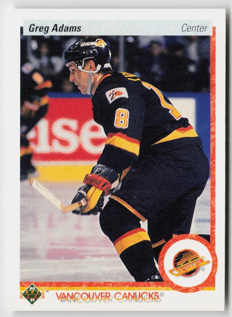 1990-91 Upper Deck #342b Greg Adams