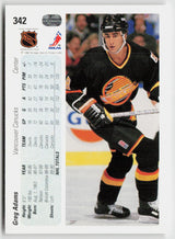 1990-91 Upper Deck #342b Greg Adams
