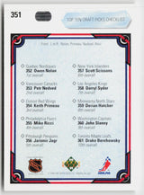 1990-91 Upper Deck #351b Top Ten Draft Picks Checklist