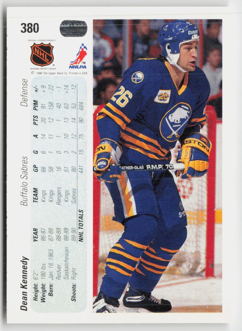1990-91 Upper Deck #380 Dean Kennedy