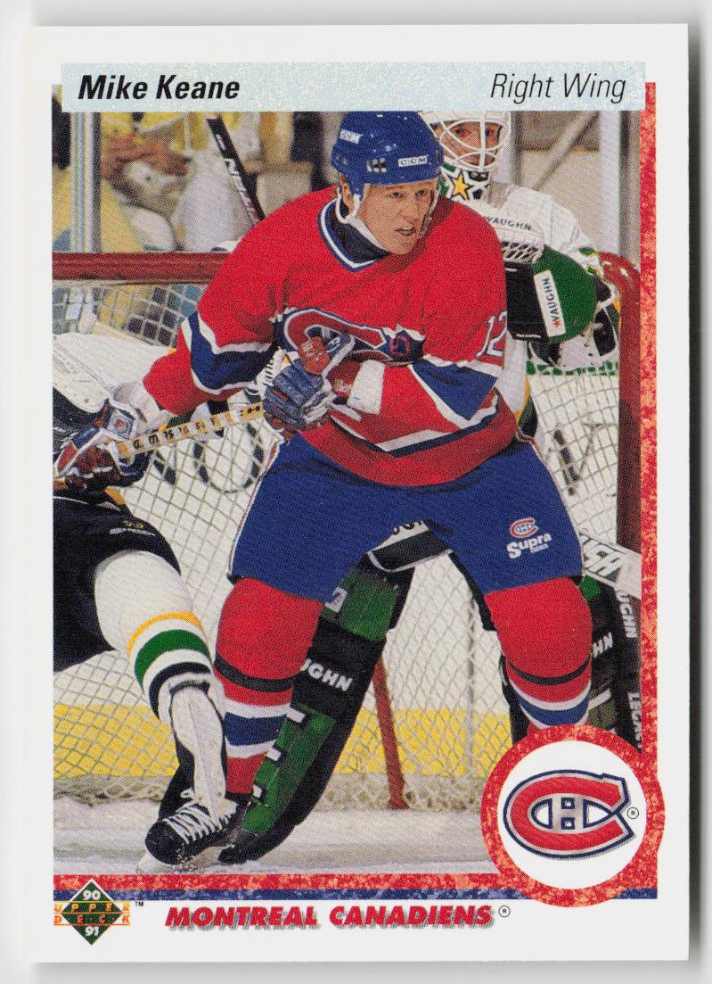 1990-91 Upper Deck #382b Mike Keane
