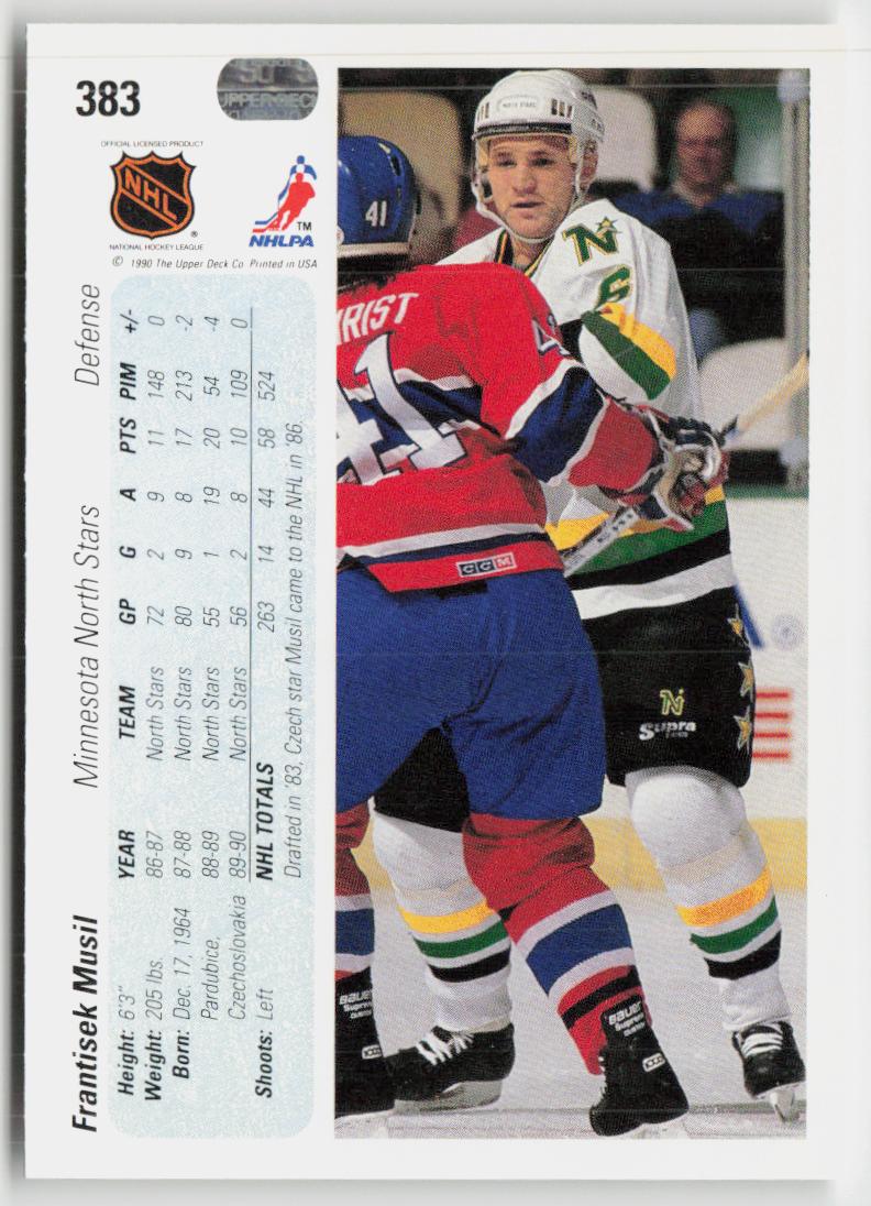 1990-91 Upper Deck #383 Frantisek Musil