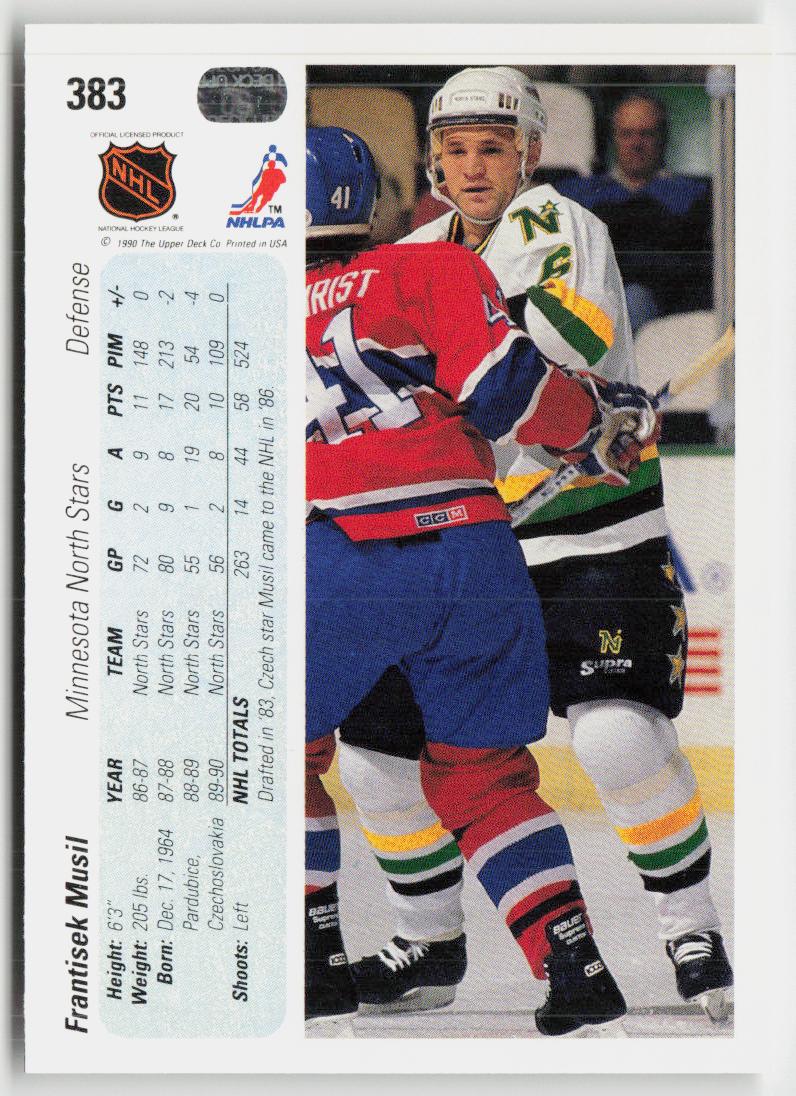 1990-91 Upper Deck #383 Frantisek Musil