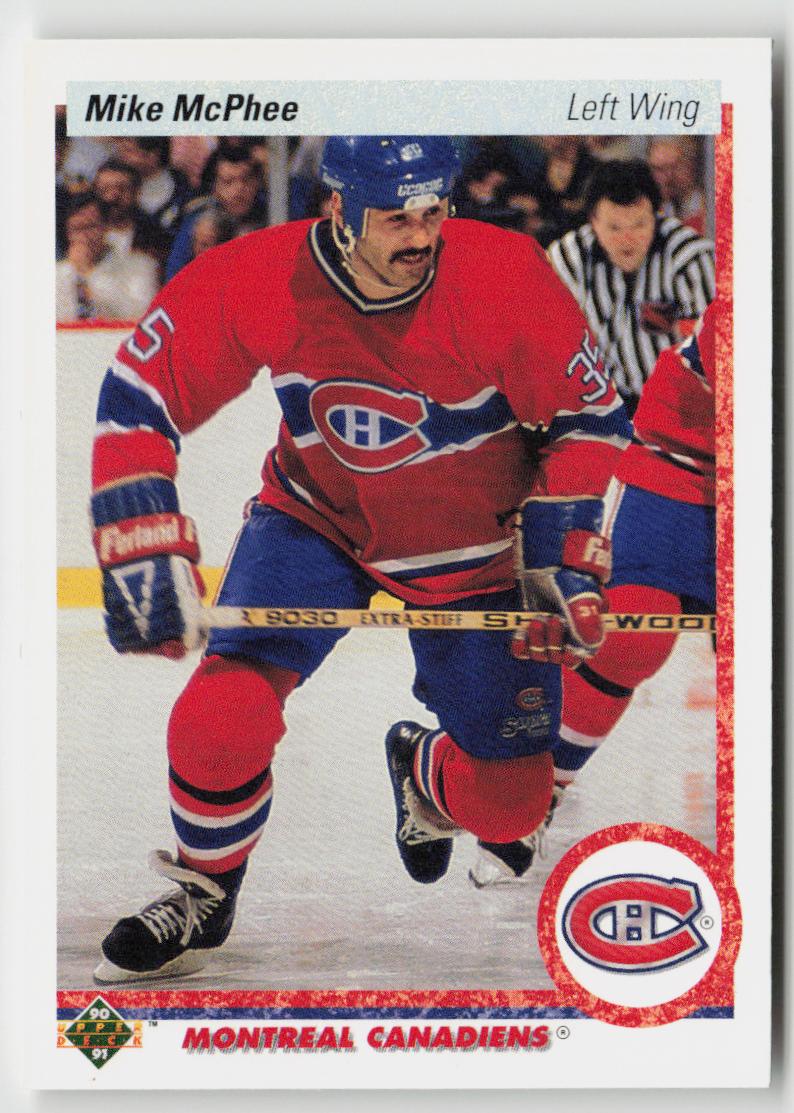 1990-91 Upper Deck #384b Mike McPhee