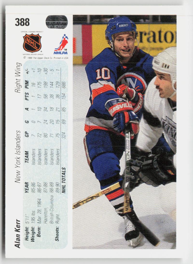 1990-91 Upper Deck #388 Alan Kerr