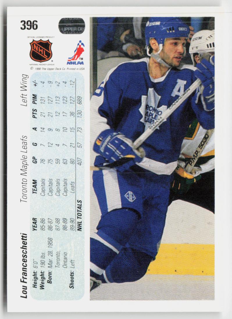 1990-91 Upper Deck #396b Lou Franceschetti