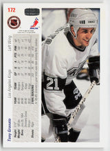 1991-92 upper deck #172 Tony Granato