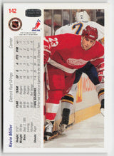 1991-92 upper deck #142 Kevin Miller