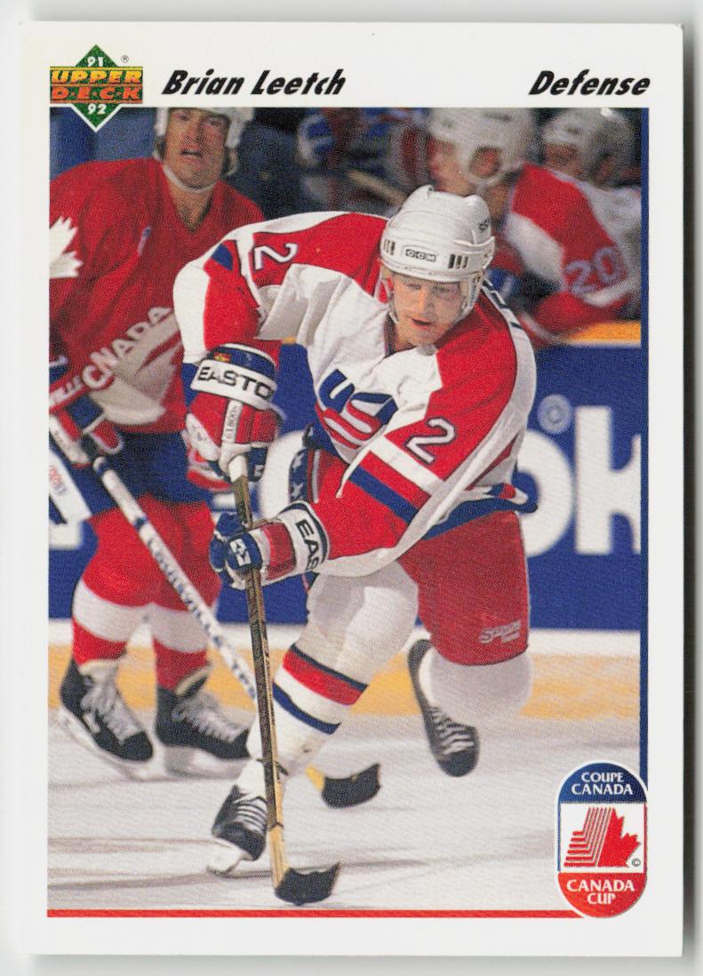1991-92 upper deck #35b Brian Leetch