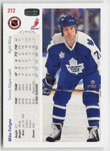 1991-92 upper deck #212 Mike Foligno