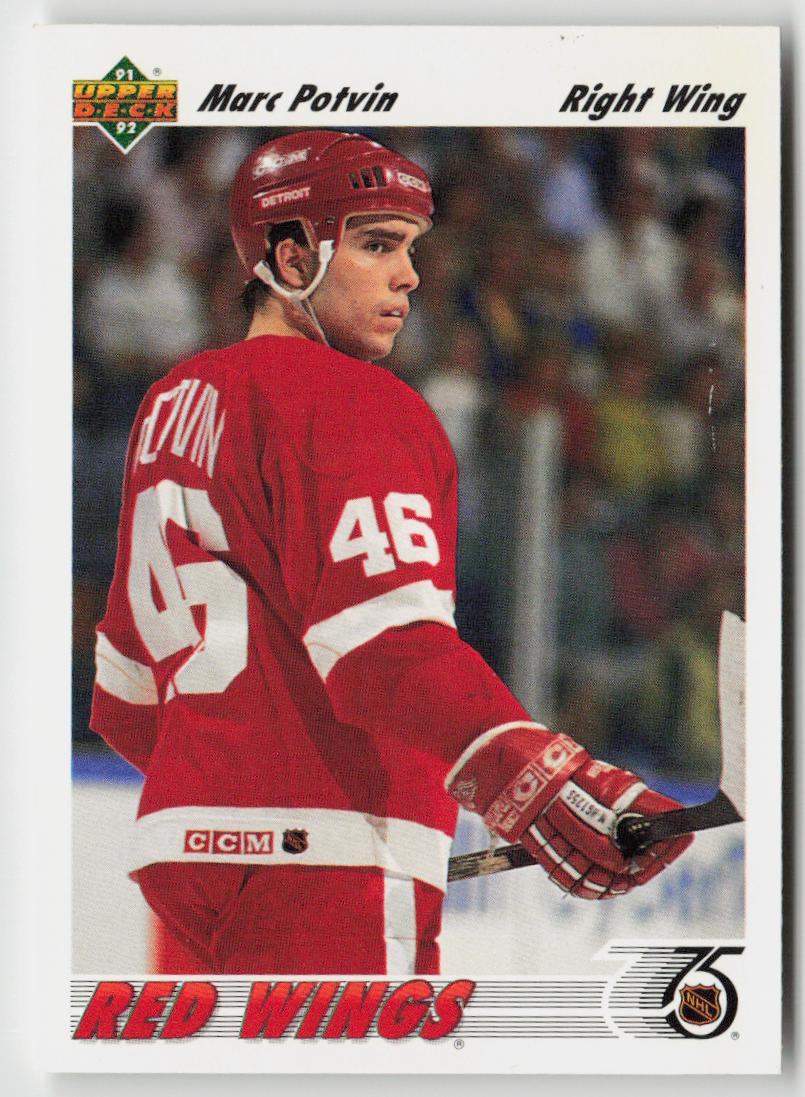 1991-92 upper deck #405 Marc Potvin