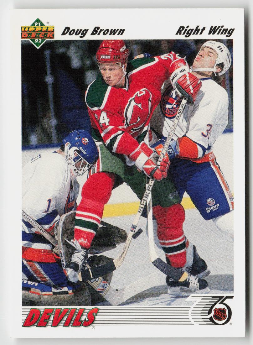 1991-92 upper deck #214 Doug Brown