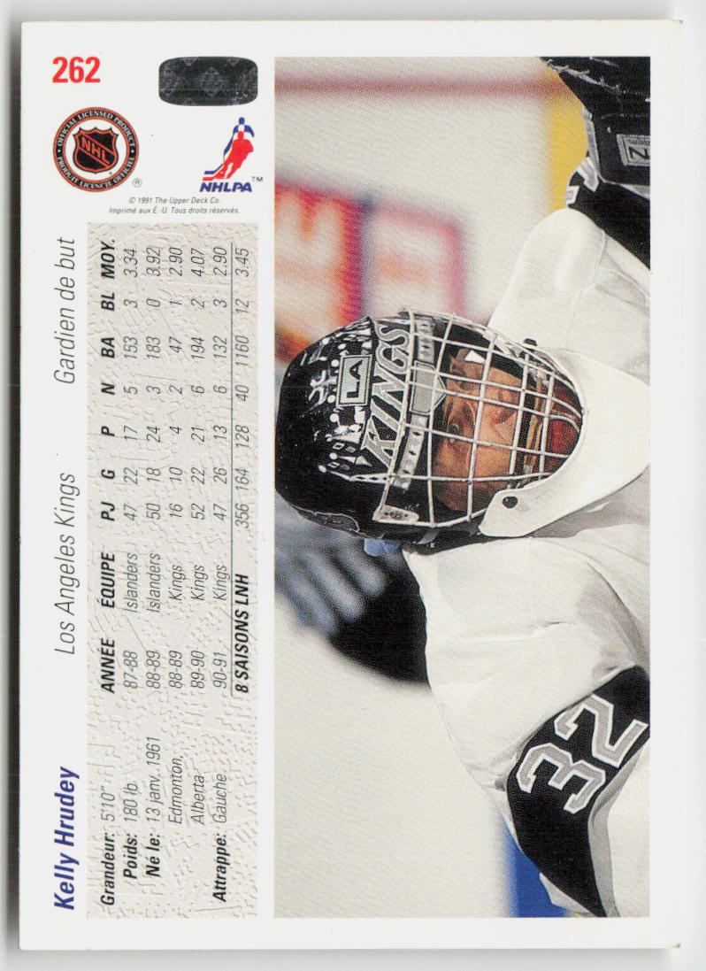 1991-92 Upper Deck French #262 Kelly Hrudey