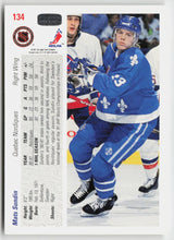 1991-92 upper deck #134 Mats Sundin