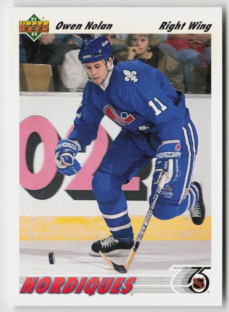 1991-92 upper deck #367 Owen Nolan