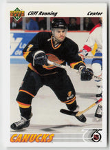 1991-92 upper deck #208 Cliff Ronning