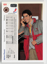1991-92 upper deck #424 Adrien Plavsic