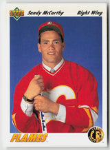 1991-92 upper deck #77 Sandy McCarthy