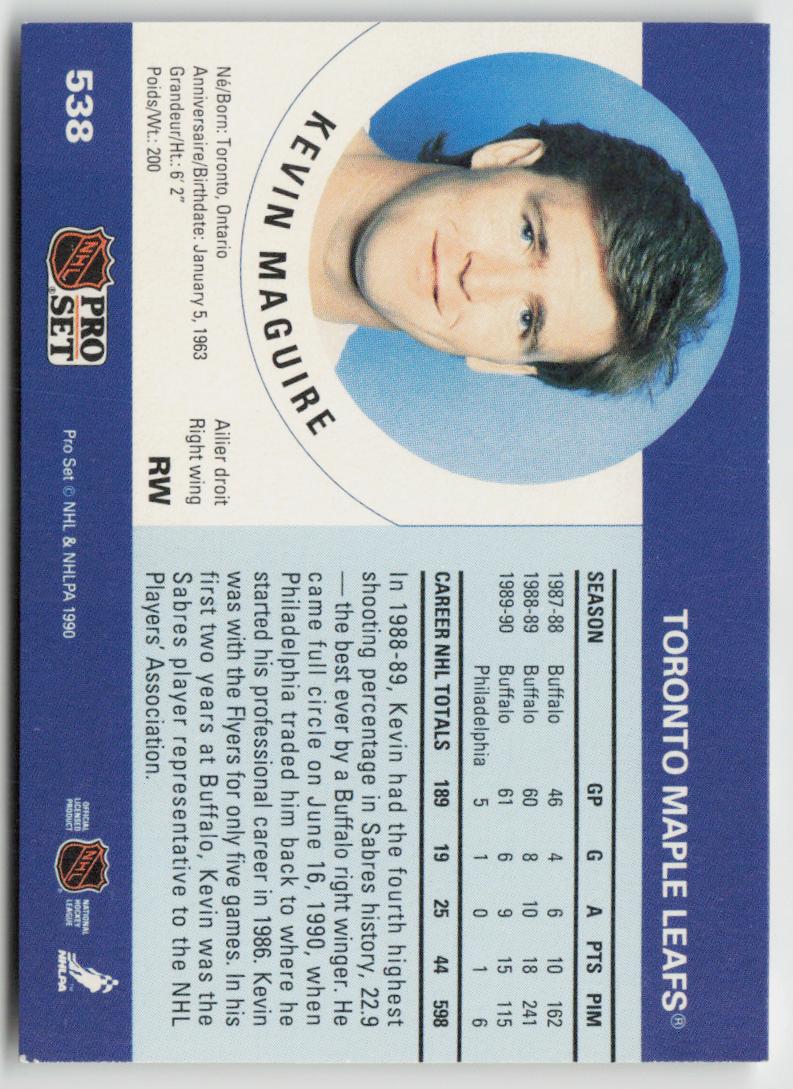 1990-91 Pro Set #538 Kevin Maguire