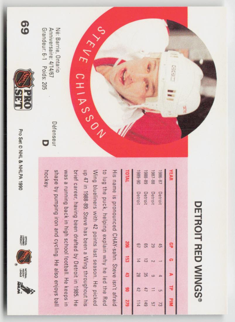 1990-91 Pro Set #69 Steve Chiasson