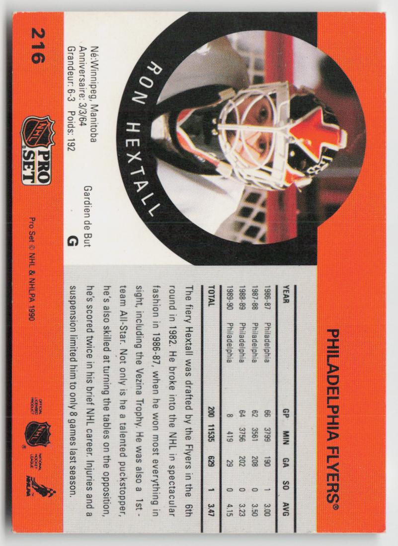 1990-91 Pro Set #216 Ron Hextall