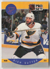 1990-91 Pro Set #272 Rich Sutter