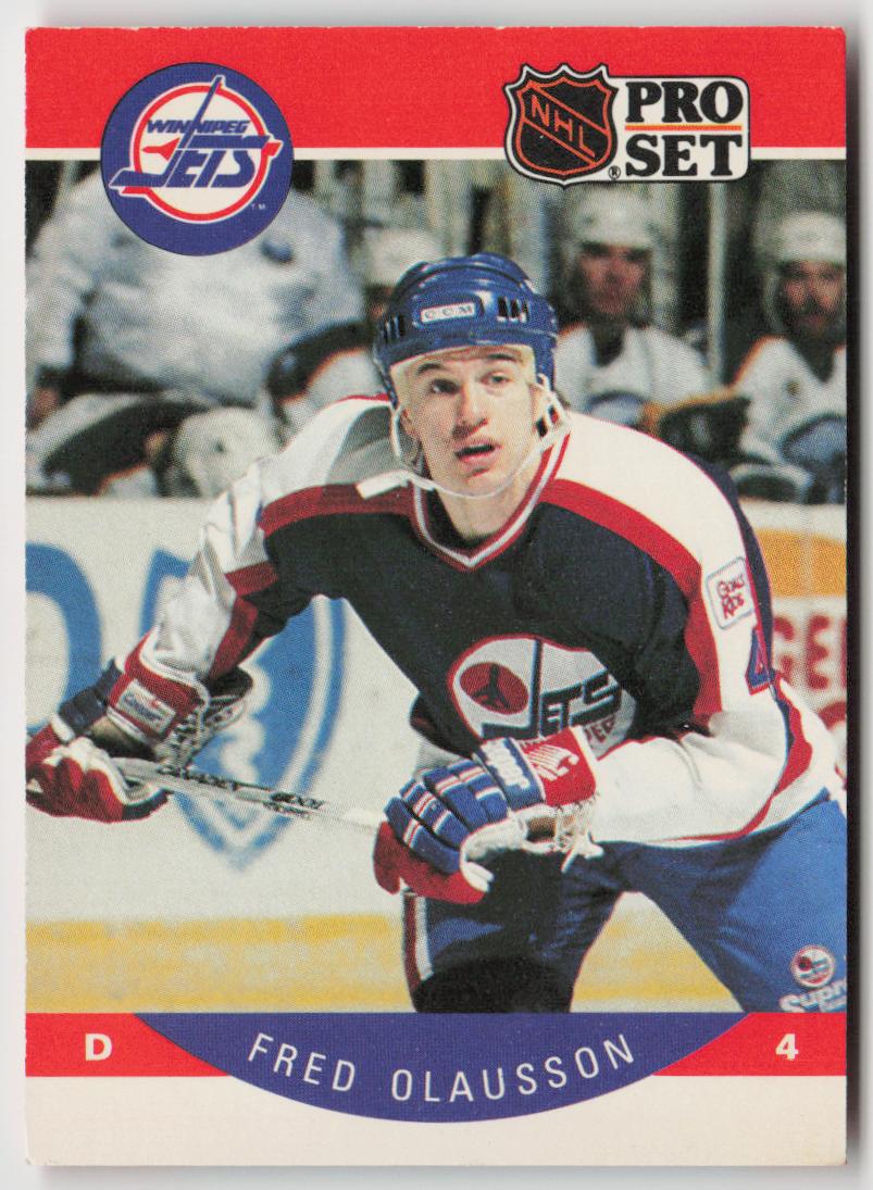 1990-91 Pro Set #335a Fredrik Olausson