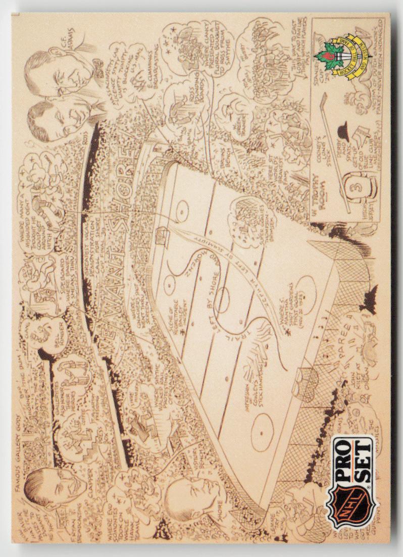 1991-92 Pro Set #591 Illustration sur les Bruins de Boston (Bruins Cartoon)