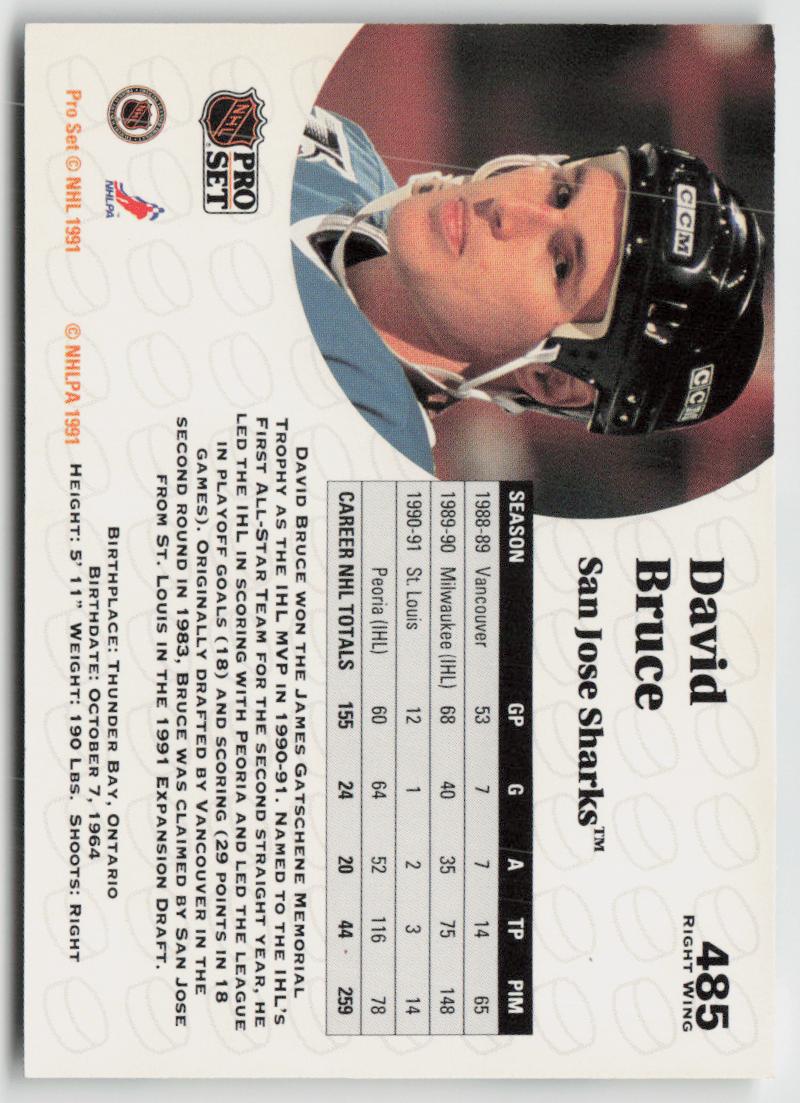 1991-92 Pro Set #485 David Bruce