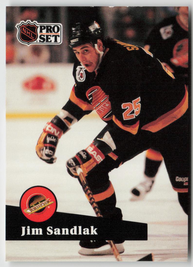 1991-92 Pro Set French #497 Jim Sandlak