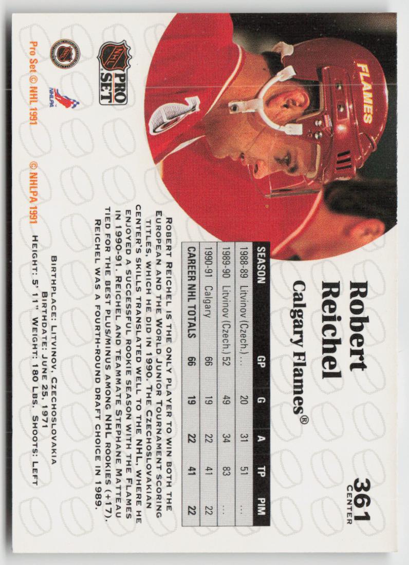 1991-92 Pro Set #361 Robert Reichel