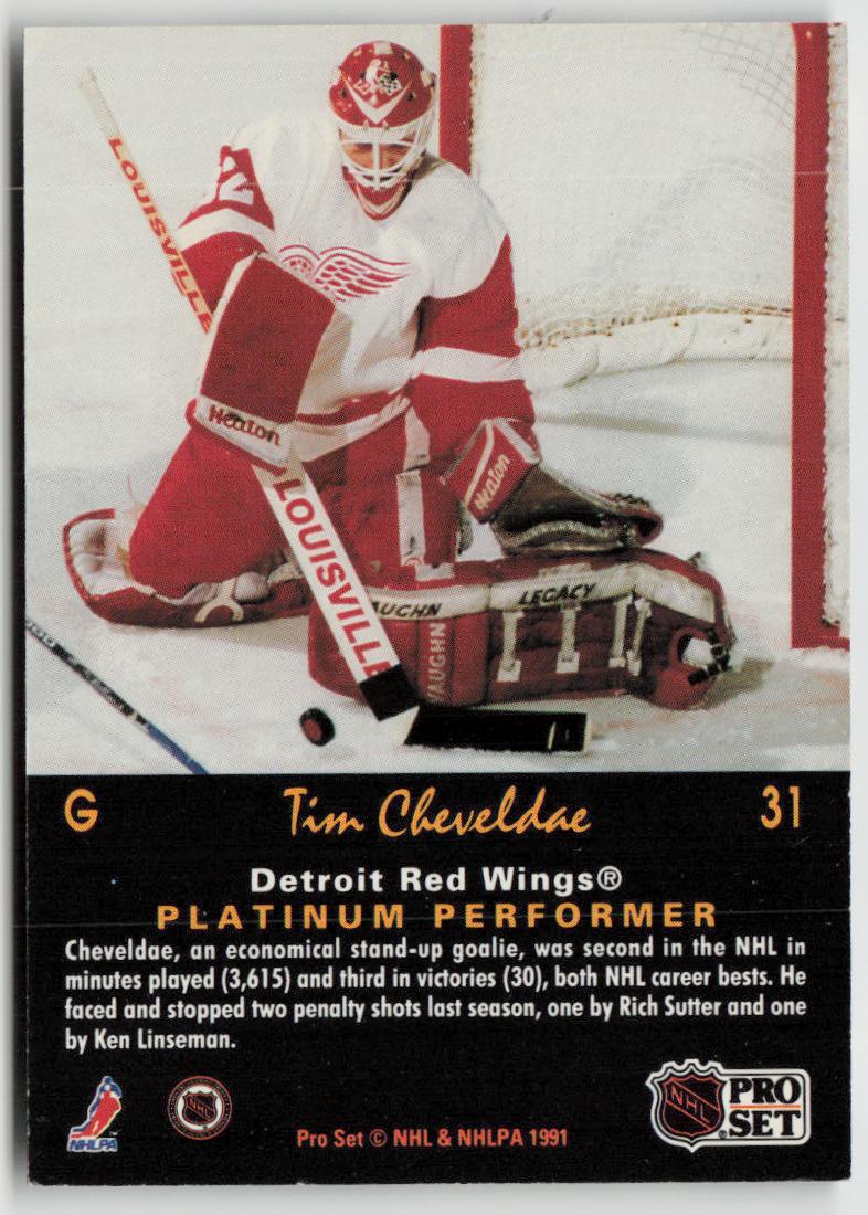 1991-92 Pro Set Platinum #31 Tim Cheveldae
