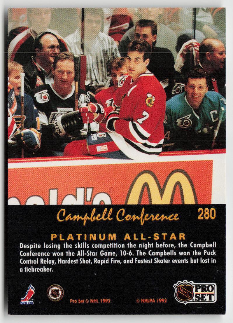 1991-92 Pro Set Platinum #280 Gary Roberts / Tim Cheveldae / Trevor Linden