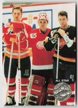1991-92 Pro Set Platinum #280 Gary Roberts / Tim Cheveldae / Trevor Linden