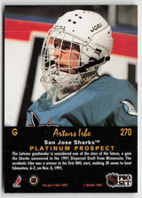 1991-92 Pro Set Platinum #270 Arturs Irbe