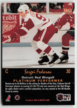 1991-92 Pro Set Platinum #30 Sergei Fedorov