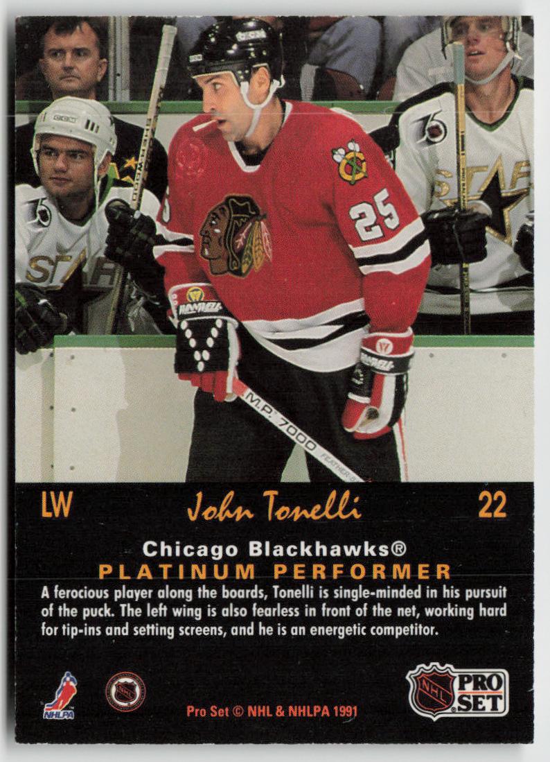 1991-92 Pro Set Platinum #22 John Tonelli