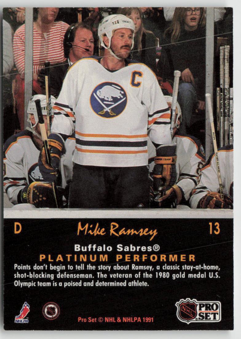 1991-92 Pro Set Platinum #13 Mike Ramsey