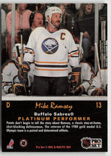 1991-92 Pro Set Platinum #13 Mike Ramsey