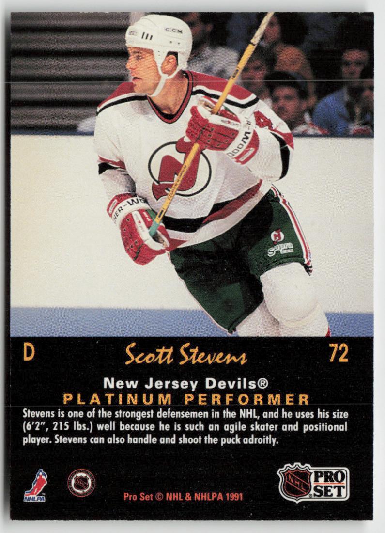1991-92 Pro Set Platinum #72 Scott Stevens