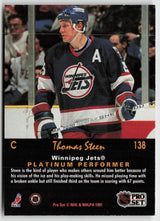 1991-92 Pro Set Platinum #138 Thomas Steen