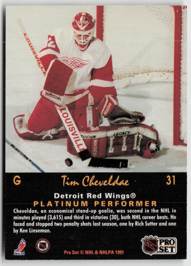 1991-92 Pro Set Platinum #31 Tim Cheveldae